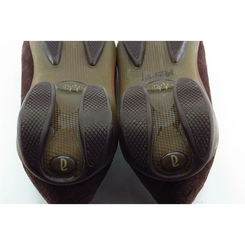 Asgi Size 8 M Brown Square Toe Loafer Leather‎ Women